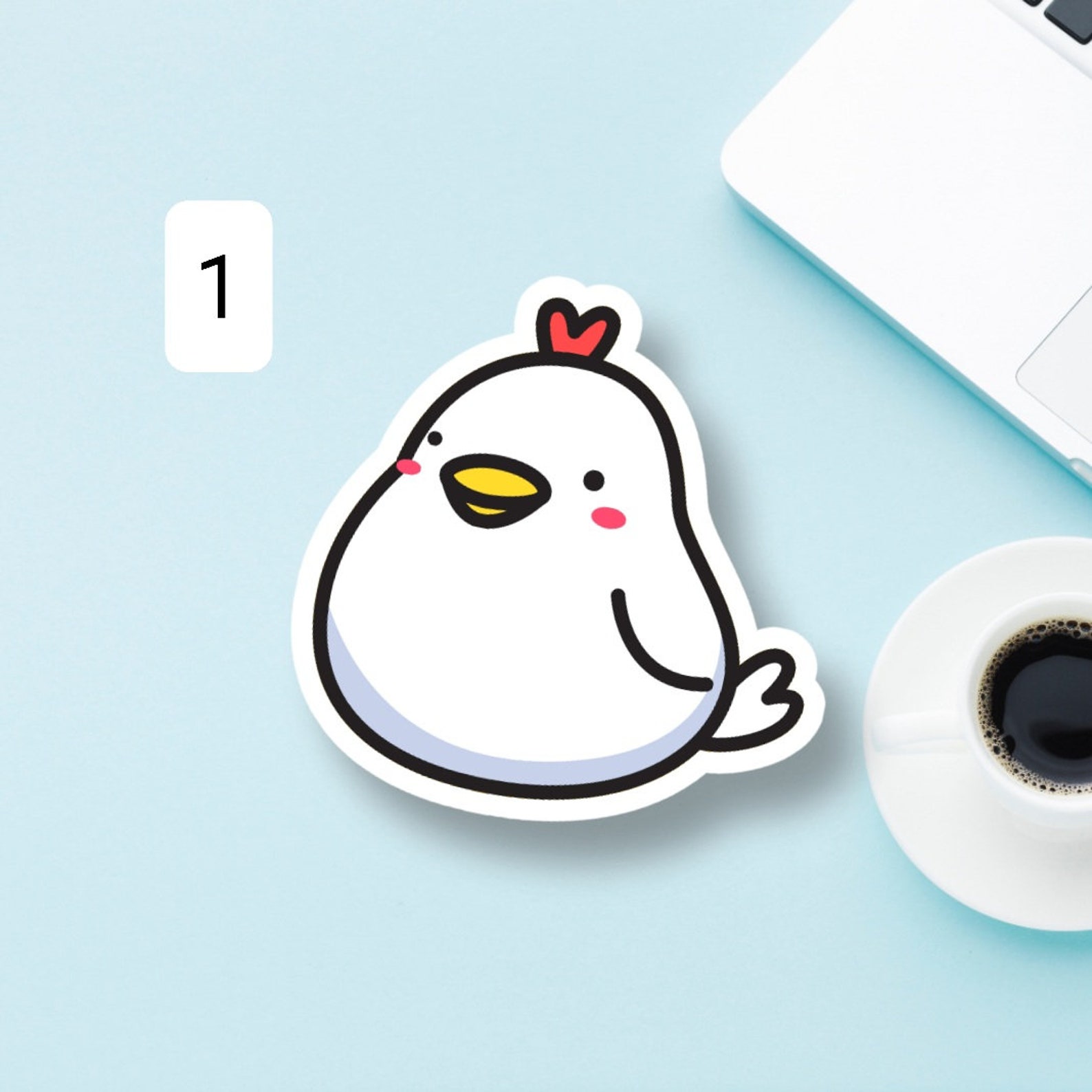 Chicken Stickers Bundle Cute Chicken Stickers Pack Die Cut Etsy