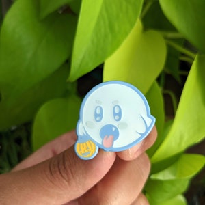 Kirby / Boo Halloween Enamel Pin image 3