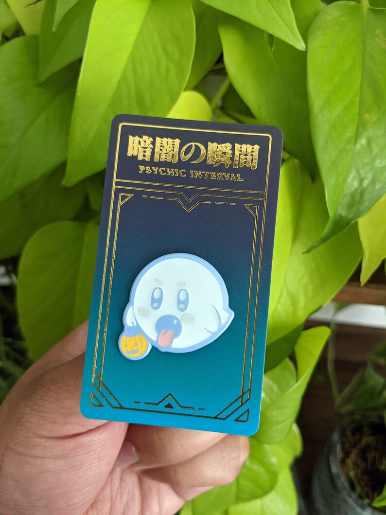 Kirby / Boo Halloween Enamel Pin image 4