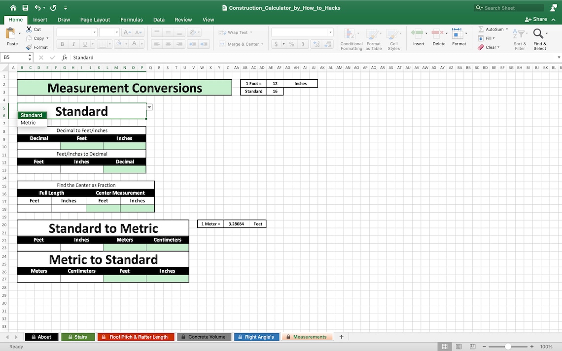 Construction Calculator: Stair Stringer Layout, Rafter Layout, Concrete ...
