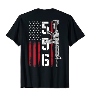 Ar-15 American Flag - Ar15 Rifle Gun Owner BACKShort-Sleeve Unisex T-Shirt