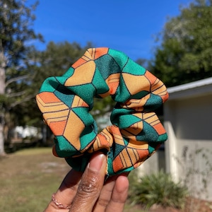 Demon Slay Scrunchie, Anime Scrunchie, Hair Tie, Elastic