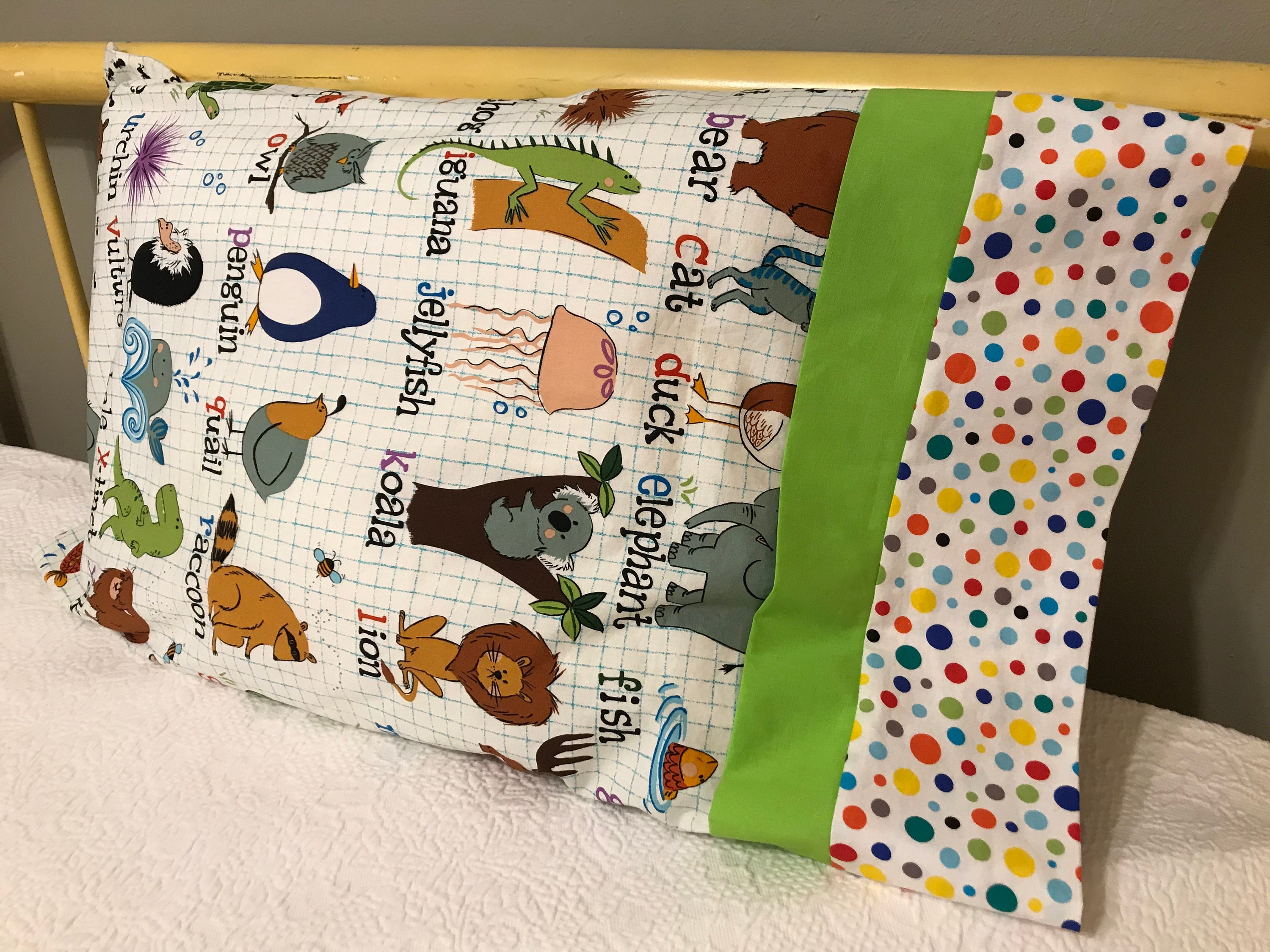 Children's Pillowcase Toddlers Pillowcase Learning How Etsy