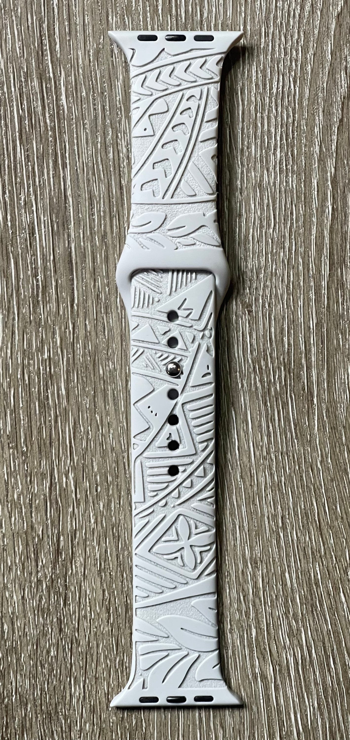 Tiare Tribal Silicone Watch Band Compatible with Series 1-9, SE & Ultr –  Island Jungle Designs