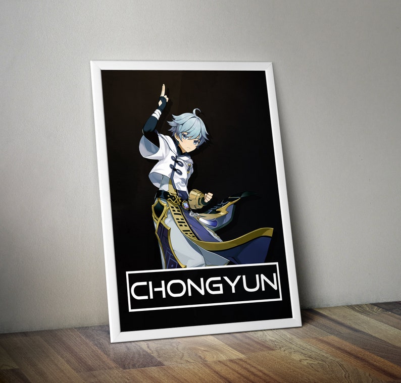 Digitale Download Print Digital Image Printable Wall Art Genshin Impact Poster Chongyun