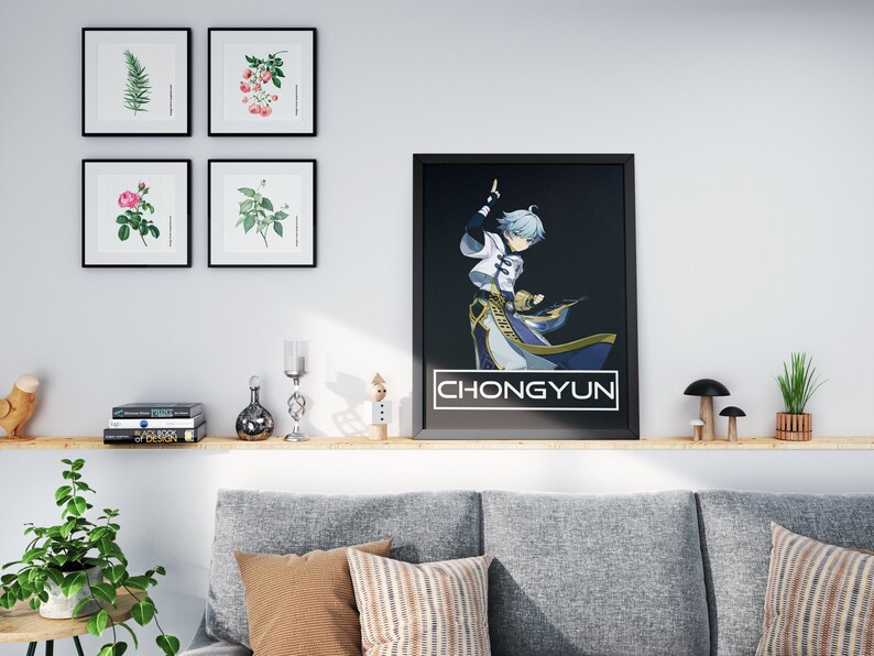 Digitale Download Print Digital Image Printable Wall Art Genshin Impact Poster Chongyun