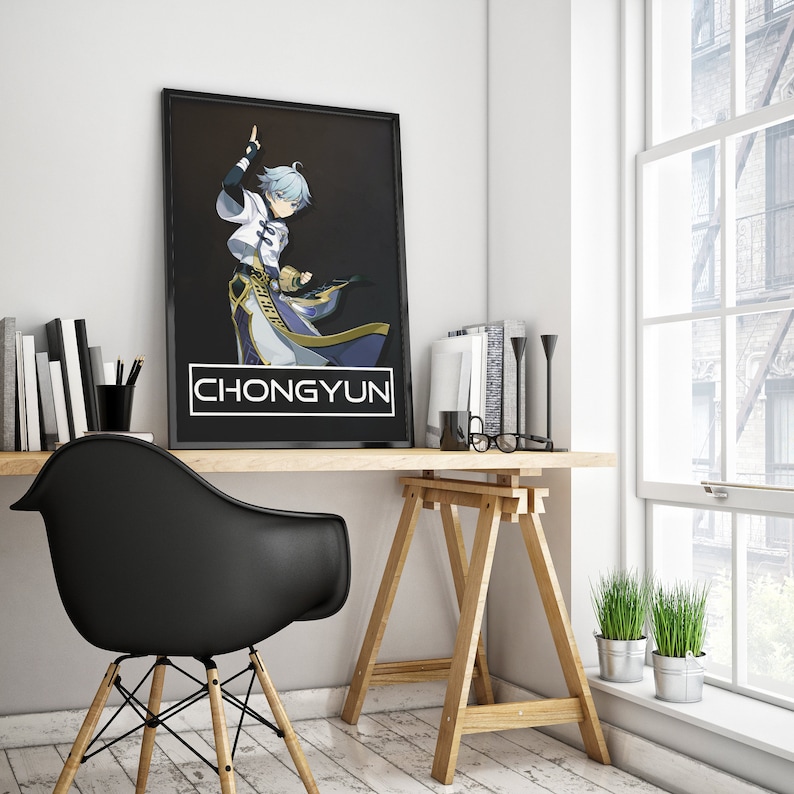 Digitale Download Print Digital Image Printable Wall Art Genshin Impact Poster Chongyun