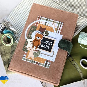 Baby photo album for newborn boy