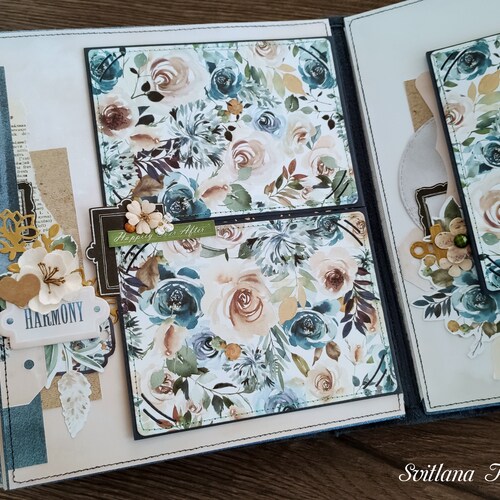 Scrapbook Photo album, personalized shops Valentine's Day love story album