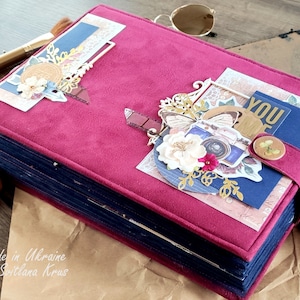 Scrapbook Photo album, personalized  Valentine&#39;s Day love story album