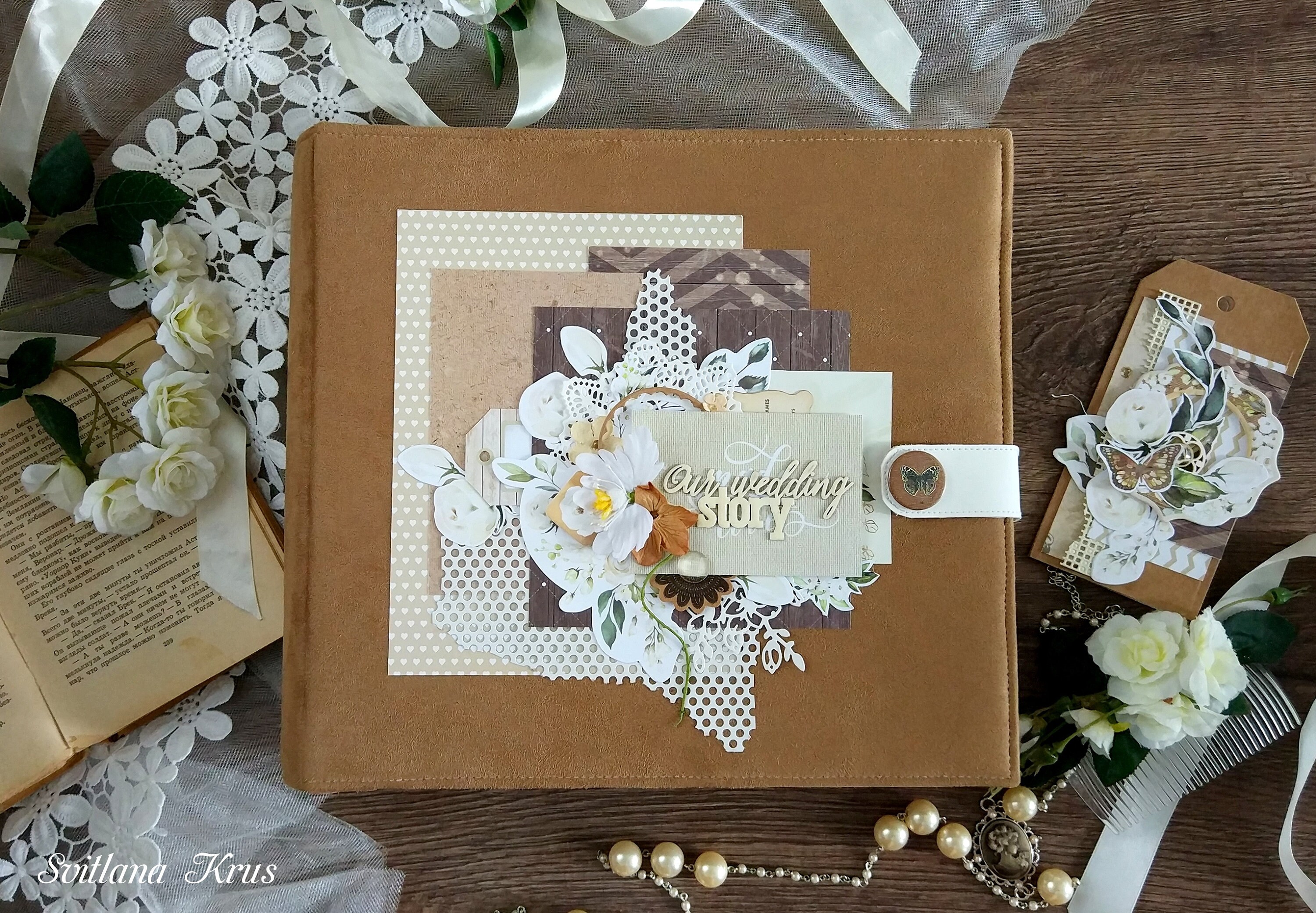 Álbum de fotos de Scrapbook álbum de bodas familiar Etsy