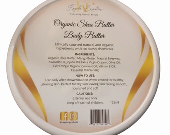 Organic Shea Body Butter 125g