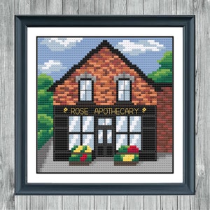 Schitts Creek Rose Apothecary Cross Stitch pattern PDF