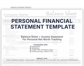 Modelli di rendiconti finanziari personali / Bilancio e conto economico / Monitoraggio del patrimonio netto (PDF stampabile)