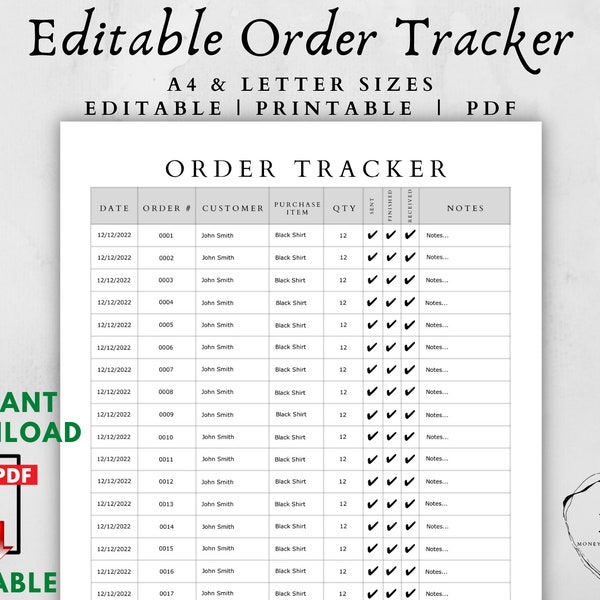 My Purchase History Etsy