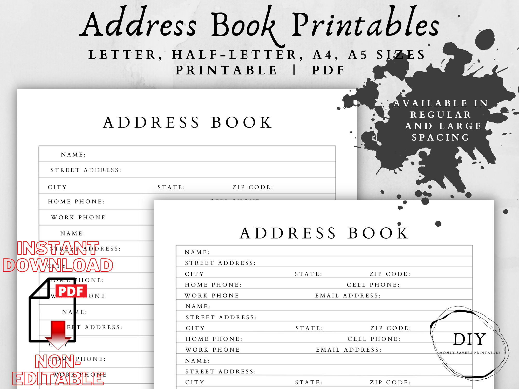 address-book-address-books-organize-planner-address-finder-people-search-address-list-address-printable-people-finder-personal-information-etsy for Free Printable Address Book Template Address Book-address Books-organize Planner-address Finder-people Search- address List-address Printable-people Finder-personal Information - Etsy for Free Printable Address Book Template
