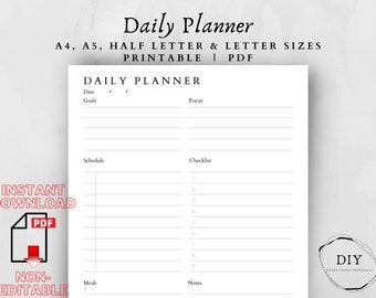 Minimalist [Planner]-Minimalist-Daily Schedule-Best Daily Planner-Printable Planner-Best Planners 2023-Day Planner 2023-Planner 2023-Planner