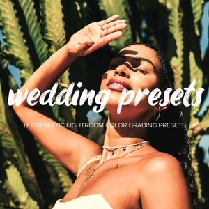 Préréglages d'étalonnage des couleurs cinématographiques pour la photographie de mariage - 12 styles pour Adobe Lightroom