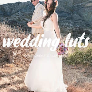 Cinematic Wedding Video LUTs for Adobe Premiere Pro, FCPX, DaVinci Resolve - 12 Styles