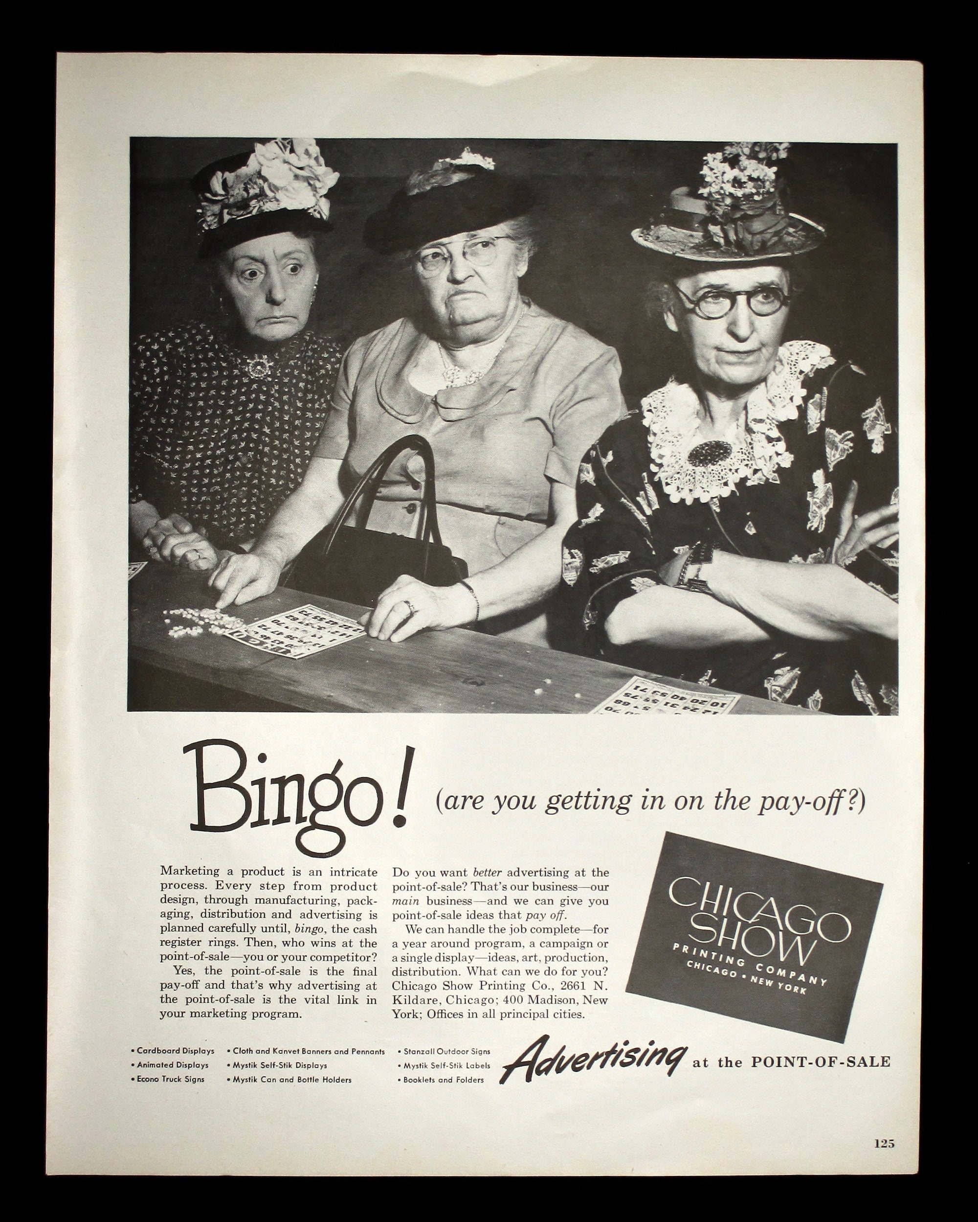 1951 Original Vintage Magazine Ad for Bingo Advertising Etsy UK