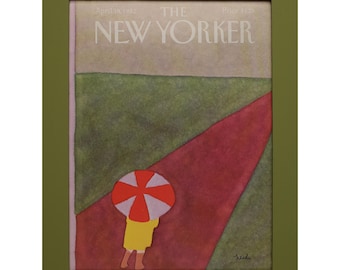 Framed original April 19, 1982 The New Yorker magazine cover.