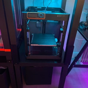 Leg extenders to convert two Ikea lack tables into part enclosure for Bambu Lab P1P 3d printer- STL file only