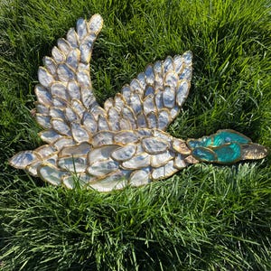Large Oyster Shell Mallard Duck