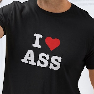 I Love Ass Funny tshirt Bi Pride Shirt Funny quotes | Shirts With Sayings Mens t shirt Offensive t-shirts Rude Inappropriate Novelty shirts