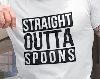 Straight Outta Spoons T-Shirt: Funny Wetherspoons Pub Gift