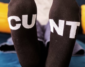 Cunt Funny Socks Rude Gifts for Boyriend, Borther Husband or for Fathers Day