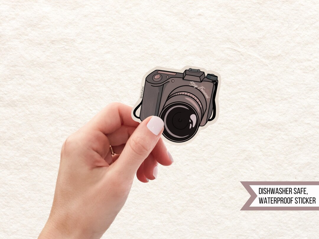 Camera Photography Waterproof Sticker, Durable Sticker for Photographer ...