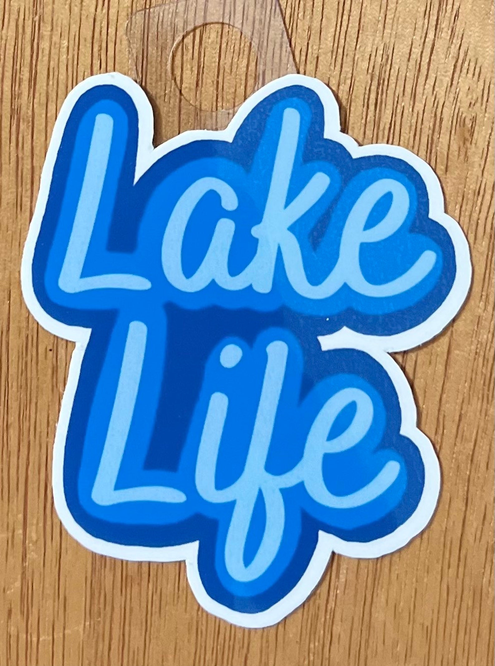 Lake Life Diecut Sticker Lake Living Vacation Spring Etsy