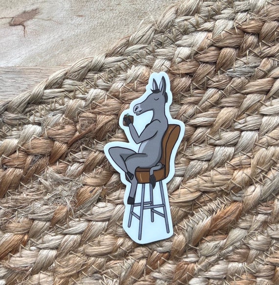 Mule With a Mule Waterproof Sticker Summer Drinks Donkey Etsy