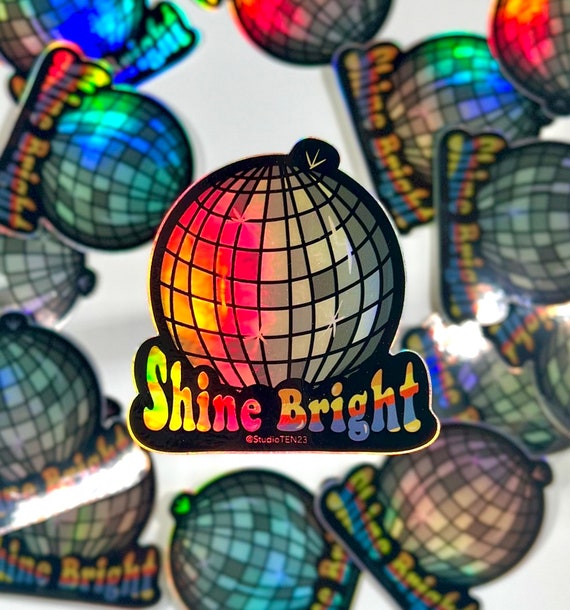 High Shine Disco Ball Stickers