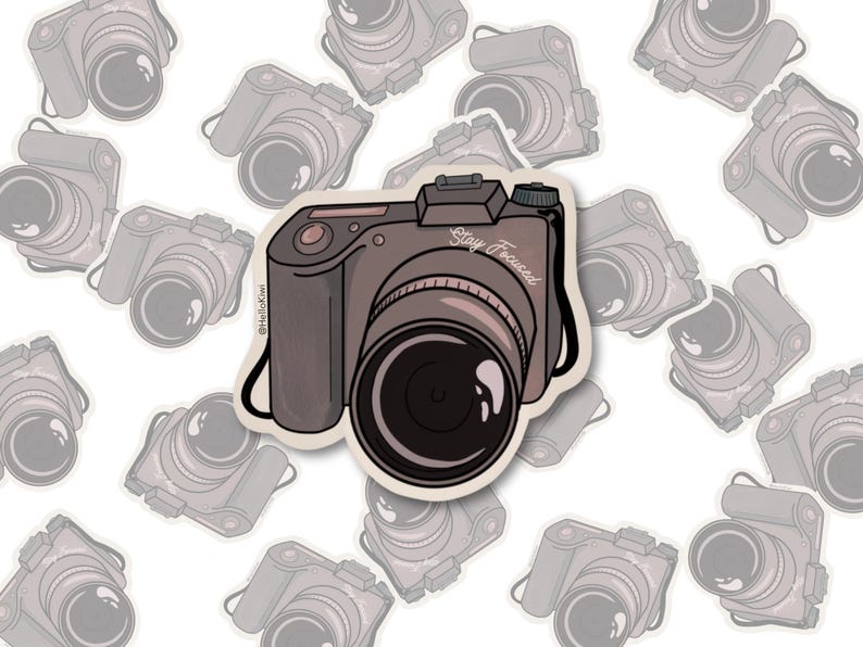 Camera Photography Waterproof Sticker, Durable Sticker for Photographer ...