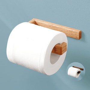 TOILET PAPER HOLDER wooden shelf toilet roll - Toilet paper dispenser - Wc - bathroom wall - Interior decoration