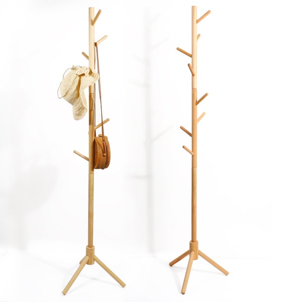 Wooden Coat Rack Etsy