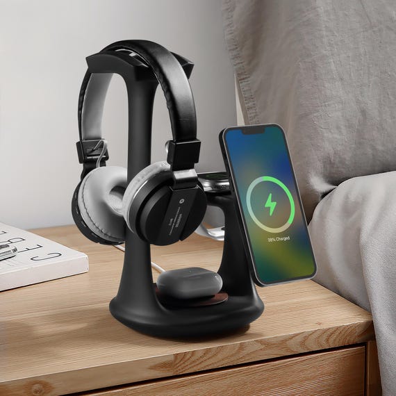 Charging Station Headphones Compatible With Apple Watch In