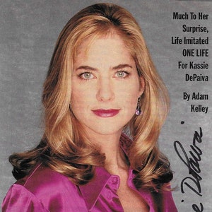 Kassie Wesley DePaiva, Signed 5x7.25 Magazine Page