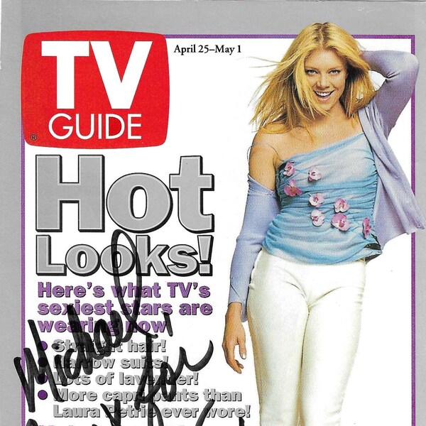 Peta Wilson, La Femme Nikita, Signed 5x7 Original TV Guide Cover