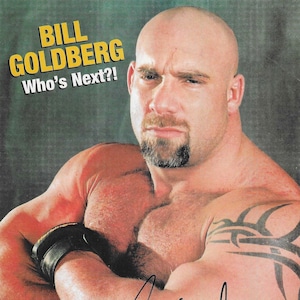 Bill Goldberg, Goldberg, Signed 7x10.5 Inside Wrestling Magazine Page
