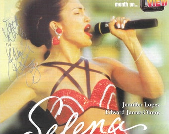 Jennifer Lopez, Selena, Signed 7.5x10.5 Magazine Page