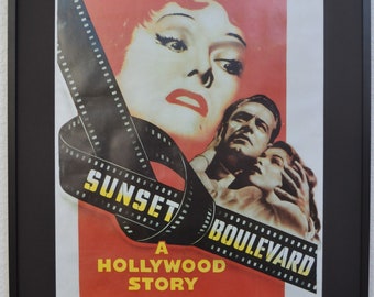 Sunset Boulevard signed movie poster print 