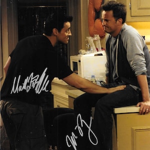 Matthew Perry, Matt LeBlanc &quot;Friends&quot; Signed 8x10 Photograph
