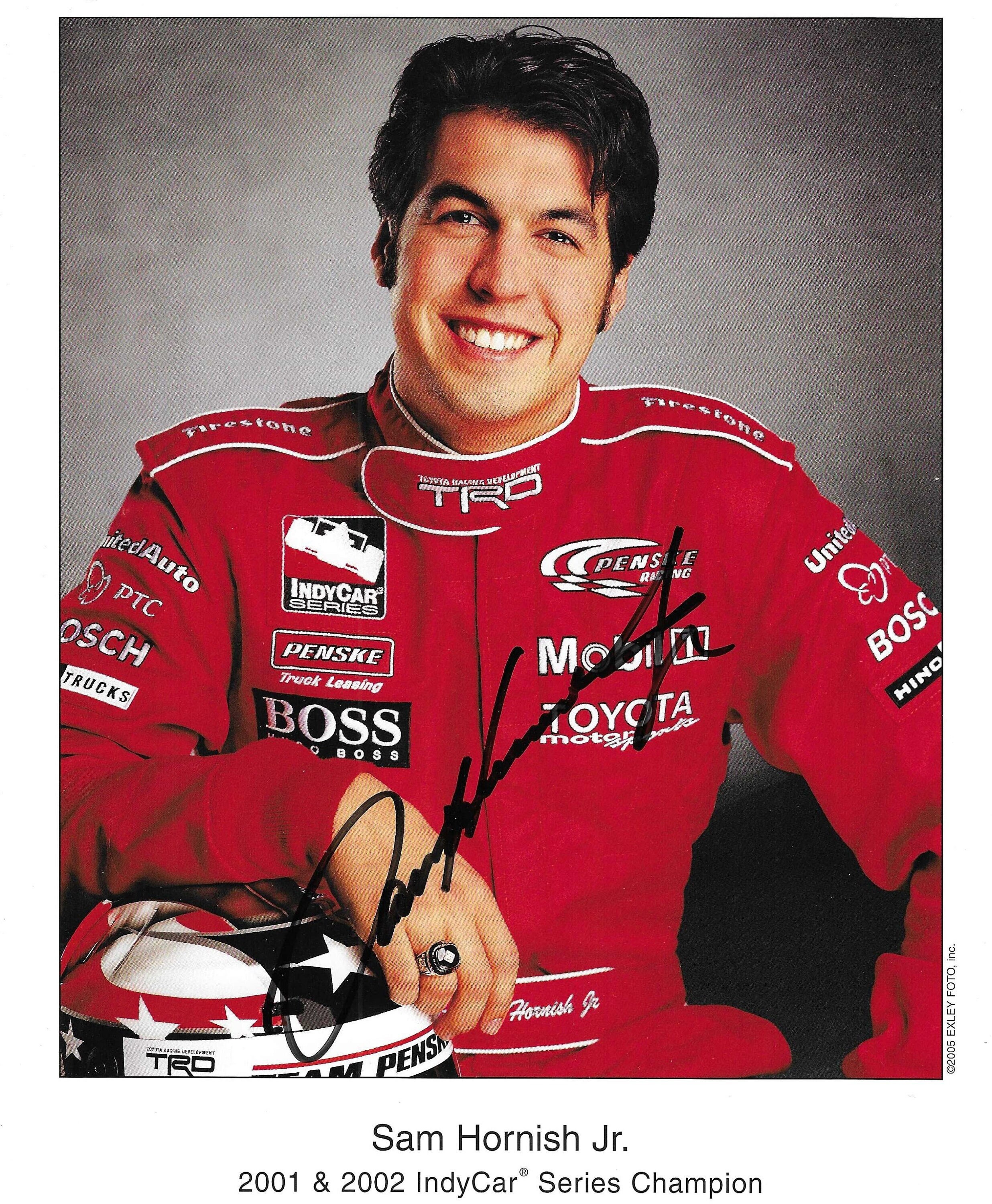 Sam Hornish Jr., Hall of Fame, Signed 8.5x10.25 Photograph