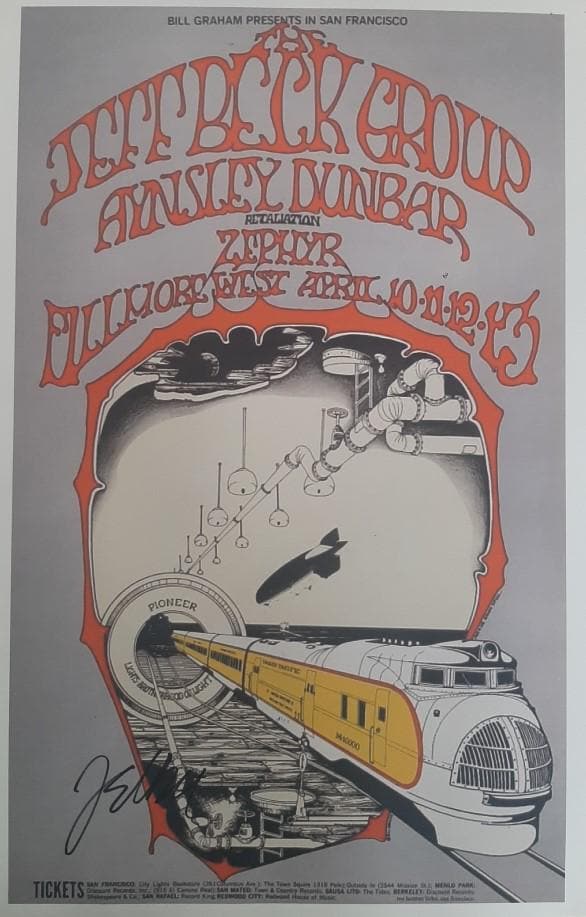Jeff beck poster - Etsy 日本