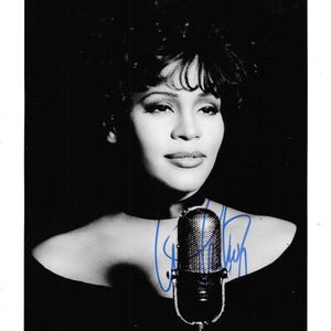 Whitney Houston Autographed - Etsy