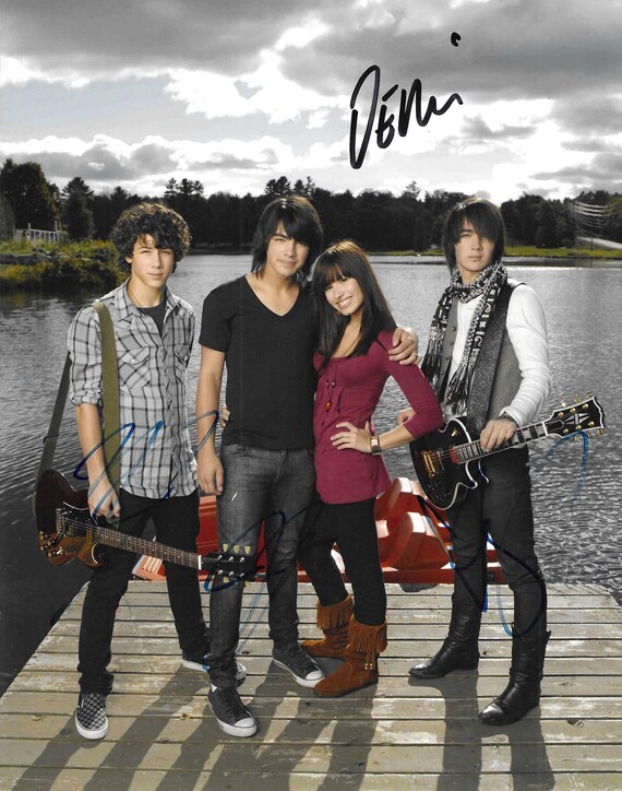 Demi Lovato and the Jonas Brothers, Signed 8x10 Photograph - Etsy