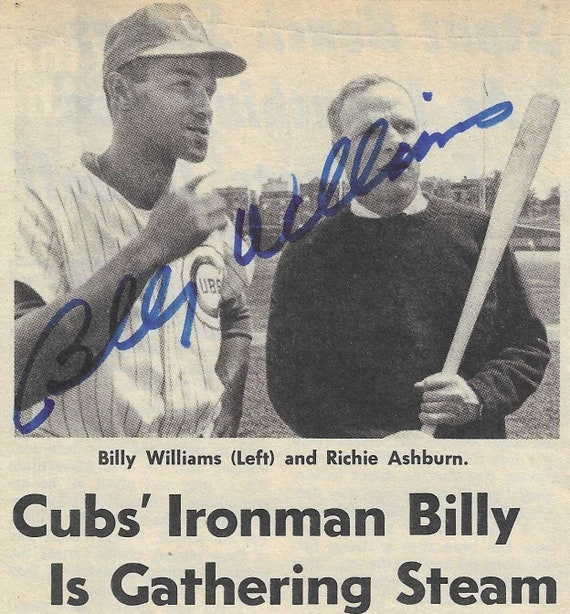 billy williams autograph