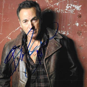 Bruce Springsteen, fotografía firmada de 8x10